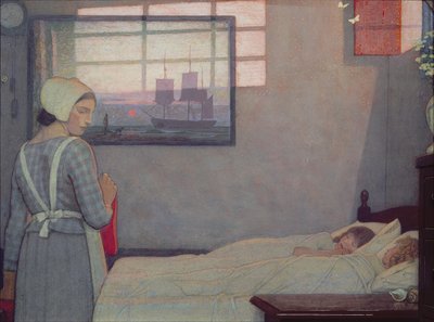 Ein Sommerabend, ca. 1925 von Frederick Cayley Robinson